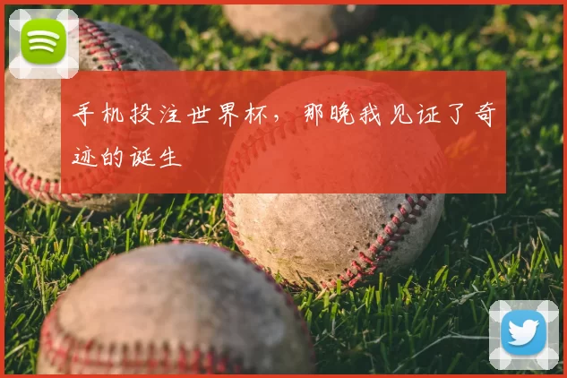 手机投注世界杯，那晚我见证了奇迹的诞生